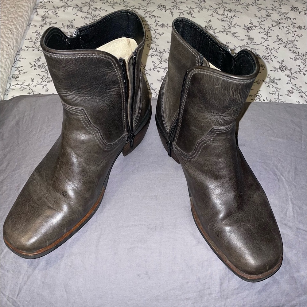 "Wolky" Leather Boots | Women's Size 41 (9 1/2) | Grey